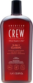 American Crew 3 in 1 Shampoo, Conditioner & Body Wash 1000 ml