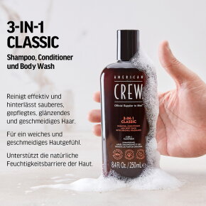 American Crew 3 in 1 Shampoo, Conditioner & Body Wash 1000 ml