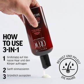 American Crew 3 in 1 Shampoo, Conditioner & Body Wash 1000 ml