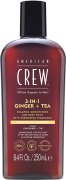 American Crew 3 in 1 Ginger & Tea Shampoo, Conditioner & Body Wash