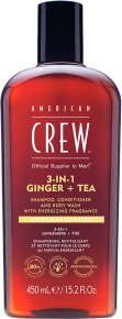 American Crew 3 in 1 Ginger & Tea Shampoo, Conditioner & Body Wash 450 ml