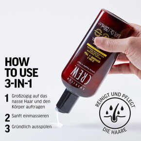 American Crew 3 in 1 Ginger & Tea Shampoo, Conditioner & Body Wash 450 ml