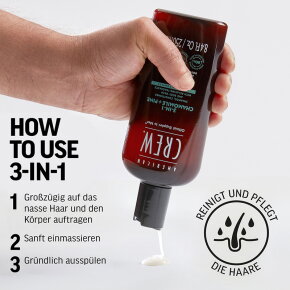 American Crew 3 in 1 Chamomile & Pine Shampoo, Conditioner & Body Wash 250 ml