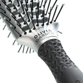 Olivia Garden Essential Style Double Tunnel Nylon/Double Silver 1 Stk.