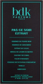 BDK Pas Ce Soir Extrait de Parfum 100 ml