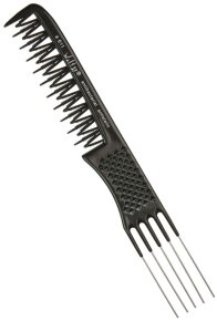 Hercules Sägemann Wolf 37 Antibacterial A 611 Schwarz Toupiergabelkamm 8 Zoll