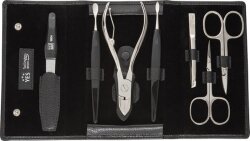 YES Solingen Manicure Etui 7-teilig schwarz 1 Stk.