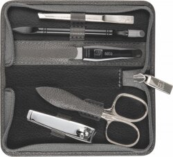 YES Solingen Manicure Etui 5-teilig taupe 1 Stk.