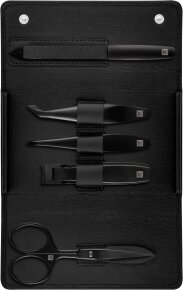 ZWILLING Beauty Nagelpflege Set Leder schwarz 5-teilig mit Nagelknipser 1 Stk.