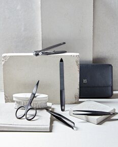 ZWILLING Beauty Nagelpflege Set Leder schwarz 5-teilig mit Nagelknipser 1 Stk.