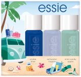 Essie Sommer-Nagellack-Set offshore only: Mini Trio Kit, 92 aruba blue, 374 saltwater happy, 99 mint candy apple Nagellack Set 15ml