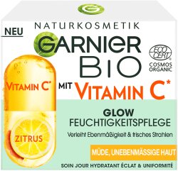 Garnier Bio Vitamin C Glow Feuchtigkeitspflege Gesichtscreme 50ml