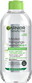 Garnier SkinActive Mizellen Reinigungswasser All-in-1 für Mischhaut & empfindliche Haut Gesichtswasser 400ml