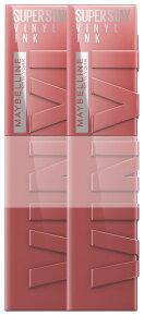 Maybelline New York Super Stay Vinyl Ink 35 Cheeky Doppelpack Lippenstift 8,4ml