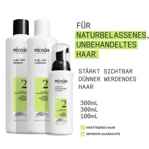 Nioxin System 2 KIT 300 ml +300 ml +100 ml