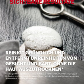 KORRES ATHENIAN GROOMING Reinigungsgel für Gesicht und Bart 250 ml
