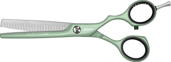 4030363011036 - JAGUAR White Line Pastell Plus Offset ES 40 Effilierschere - Matcha Green - 55 14 cm 4030363011036 - JAGUAR White Line Pastell Plus Offset ES 40 Effilierschere - Matcha Green - 55 14 cm
