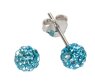 Impala Ohrstecker Kugel 5 mm aquamarine