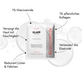 KLAPP Niacinamide Triple Action Refine Sheet Mask 1 Stk.