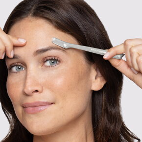 Tweezerman Mini Slant Tweezer & Brow Razor Set silver 1 Stk.