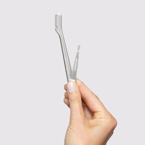 Tweezerman Mini Slant Tweezer & Brow Razor Set silver 1 Stk.