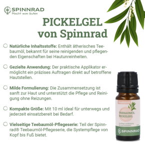 Spinnrad Teebaumöl Pickelgel 10 ml