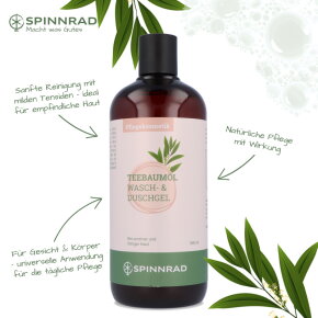 Spinnrad Teebaumöl Wasch- und Duschgel 500 ml