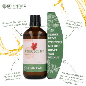 Spinnrad Rizinusöl Bio, mit Mascara 100 ml