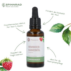 Spinnrad Himbeersamenöl, kalt gepresst 30 ml