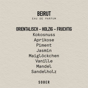 SOBER BERLIN Beirut Eau de Parfum (EdP) 50 ml