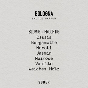 SOBER BERLIN Bologna Eau de Parfum (EdP) 50 ml