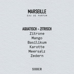SOBER BERLIN Marseille Eau de Parfum (EdP) 50 ml