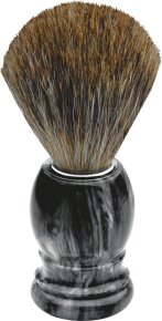 Erbe Shaving Shop Rasierpinsel schwarz/weiß marmoriert
