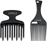 L3VEL3 Hair Pick Comb Set
