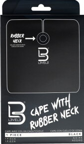 L3VEL3 Umhang mit Gummikragen Schwarz