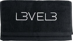L3VEL3 Professionelles Rasierhandtuch Schwarz