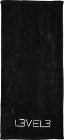 L3VEL3 Professionelles Rasierhandtuch Schwarz
