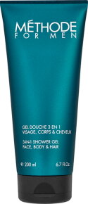 Jeanne Piaubert Méthode for Men 3-in-1 Shower Gel Face, Body & Hair 200 ml