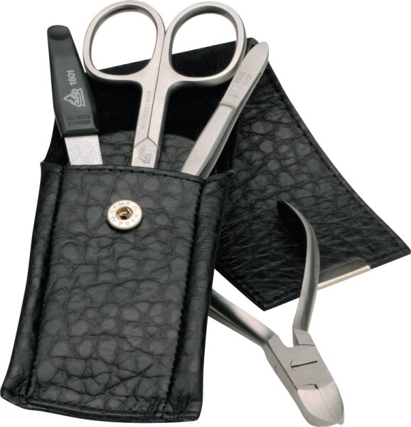 4031683098509 - Erbe Collection vierteiliges Manicure Set im Lederetui schwarz 130 x 50 cm 4031683098509 - Erbe Collection vierteiliges Manicure Set im Lederetui schwarz 130 x 50 cm