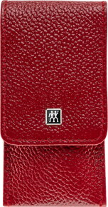 Zwilling TWINOX Manicure Sets Taschen-Etui, Rindleder, rot, 3-tlg. 50 x 100 mm