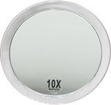 Fantasia Spiegel mit 2 Saugnäpfen, Acryl, Vergrößerung 10-fach, Ø 15 cm