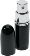 Fantasia Taschenzerstäuber, Metall, schwarz, für 4 ml, Höhe: 7,5 cm