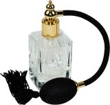 Fantasia Flakon, Quadrat, mit Ballpumpe, für 50 ml