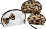 Kosmetiktaschenset mit Tigermuster Kosmetiktaschenset mit Tigermuster