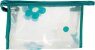Kosmetiktasche transparent mit Blumenmuster