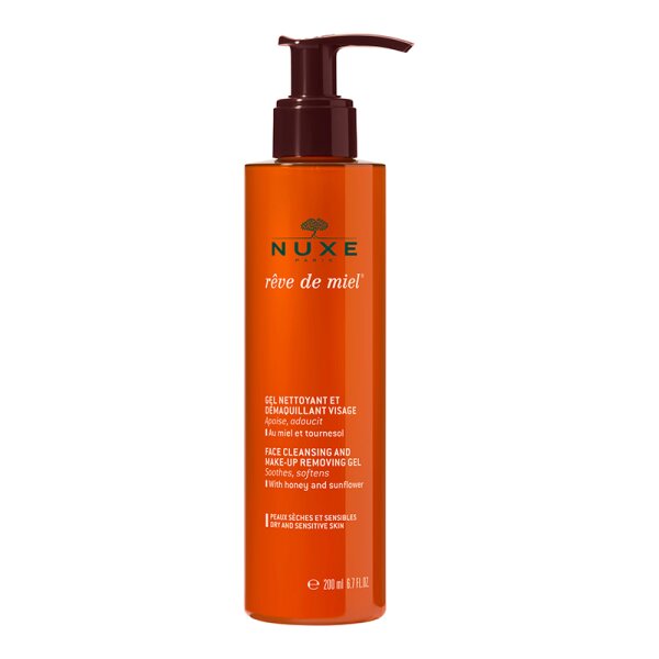 3264680004070 - Nuxe Rê ve de Miel® Make-up Entferner und Gesichtsreinigungsgel fü r trockene Haut 200 ml 3264680004070 - Nuxe Rê ve de Miel® Make-up Entferner und Gesichtsreinigungsgel fü r trockene Haut 200 ml