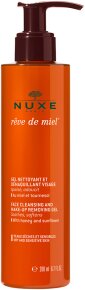 Nuxe Rêve de Miel® Make-up Entferner und Gesichtsreinigungsgel für trockene Haut 200 ml