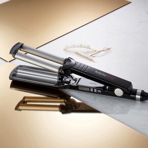 BaByliss Pro Frisiereisen Triple Barrel Waver II Titanium Turmalin (BAB2369TTE)