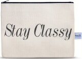 4LOU Vanity Bag Stay Classy - 100% Canvas Swarovski Applikationen