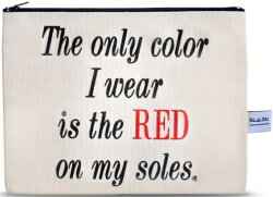 4LOU Vanity Bag Red Soles - 100% Canvas Swarovski Applikationen